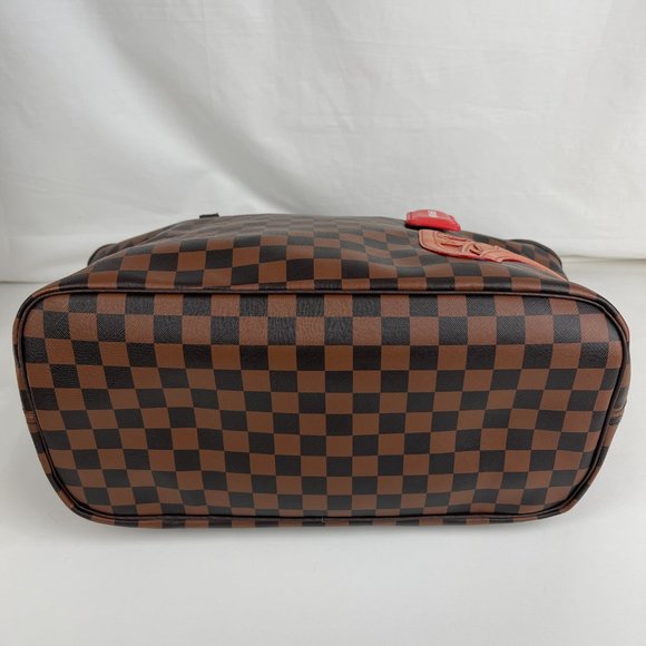 New Sprayground Henny Shark Bite Check Tote - Picture 6 of 9